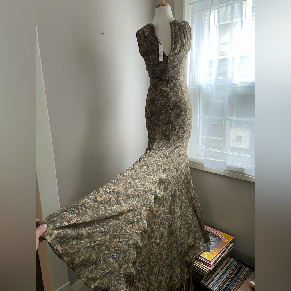 Theyskens’ Theory Dolden Silk Gown – Rare Floral Maxi Dress Size. NWT Size 0